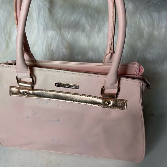 Juicy Couture light pink with rose gold trim large tote shoulder bag . - Picture 10 of 16